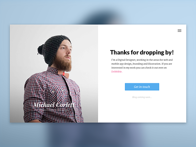 New Site! design flat hipster homepage simple web