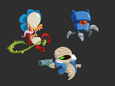 More of the Gang b skin character game mutants nuclear throne plant rebel robot study wip