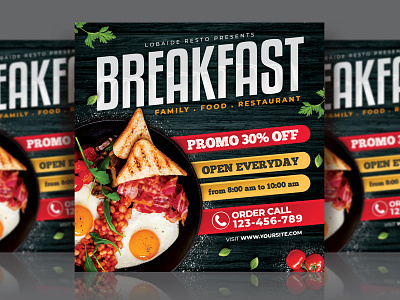 Food Flyer Template advertising breakfast event flyer flyer flyer design flyer template food food delivery food flyer food menu menu card menu design mockup restaurant template template design templatedesign