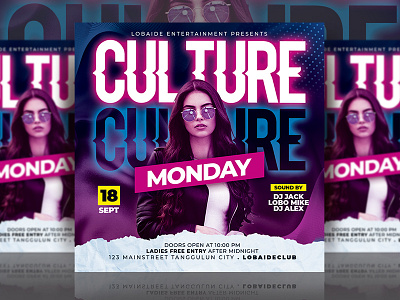 Night Club Flyer advertising design event event flyer event party flyer design flyer template graphic design mixtape mock up design night club night club flyer night club promotion party event party flyer print design print tempate square design tempate design template design