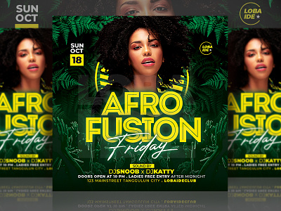 Afro Fusion Flyer advertising afro beat afro fusion event flyer flyer flyer design flyer template mock up music event music flyer night club party event party flyer poster print design print template psd tempate retro template design