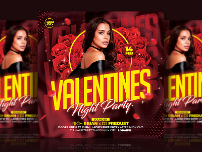 Valentine's Day Flyer flyer design flyer template logo love template valentines day flyer