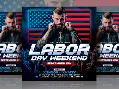 Labor Day Weekend Flyer advertising banner cover design design event flyer flyer design flyer template instagram instagram square labor day flyer labor day party labor day poster labor day weekend mixtape party event party flyer print design print template template design usa event