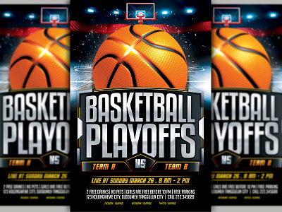 Basketball Flyer basketball design dribbble event flyer flyer artwork flyer design flyer designs flyer template nba party event playoffs print sport