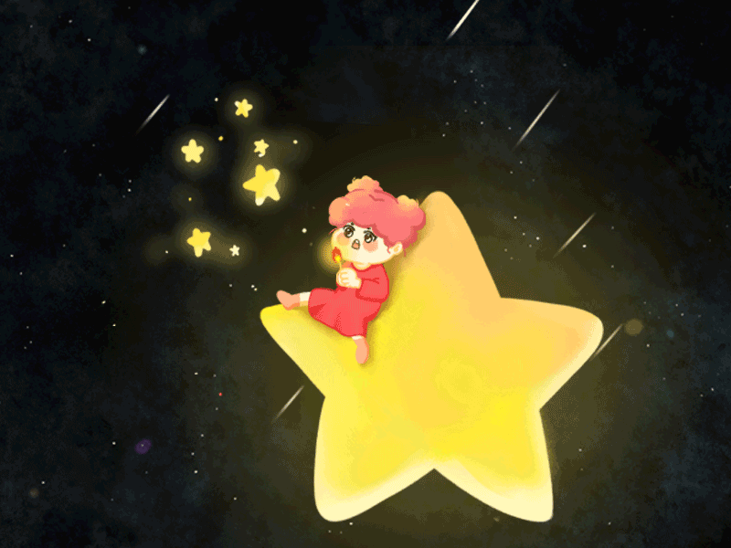 make a wish girls illustration stars