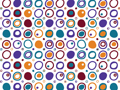 Pattern of Dots abstract geometric hand drawn pattern