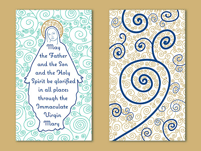 Marianist Doxology abstract flourish flourishes pattern prayer