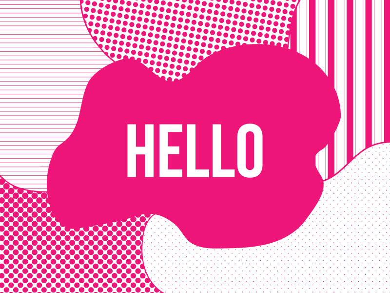 Hello Dribbble abstract animated gif hello dribbble pink