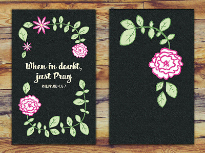 Just Pray bible chalk drawing floral flower hand drawn nonprofit prayer scripture