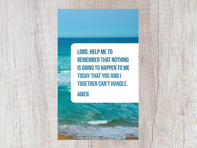 Lord Help Me Prayer beach catholic nonprofit ocean photo prayer religion