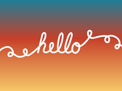 Hello hand lettering handlettering typography