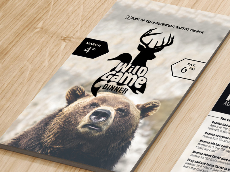 Wild Game Dinner Flyer by Jonathan Talbert on Dribbble