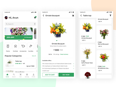 E commerce app - UI Design