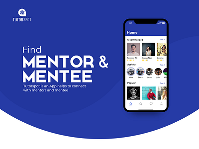 App to Find Mentor & Mentee app design ui ux
