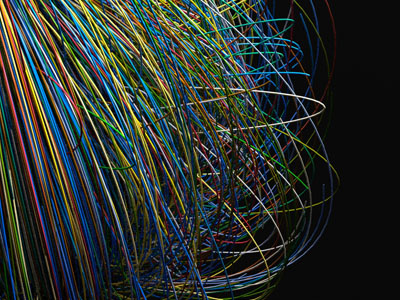 Wires color modo particles