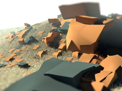More Rock And Grass 3d experiment modo