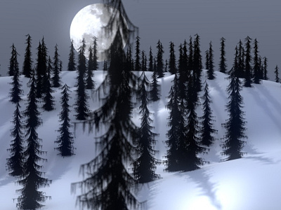 Forest 3d modo