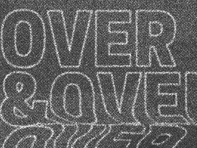 Over editorial grayscale illustration texture type warp