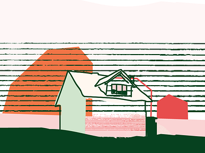 house sketch collage color house illustration line pattern simple texture vector