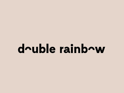 Double Rainbow branding clothing kids logo rainbow sketch