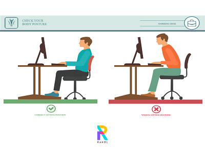 Sitting Posture illustration logo shoes sitting posture