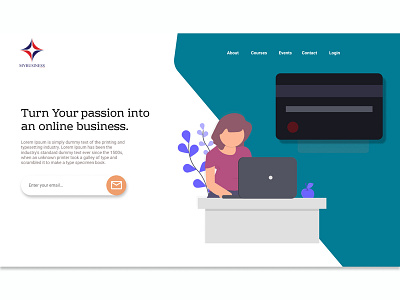 Design a simple landing page design a simple landing page illustration logo design