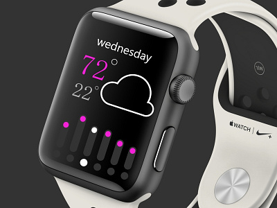 design a Temperature for the apple watch design logo