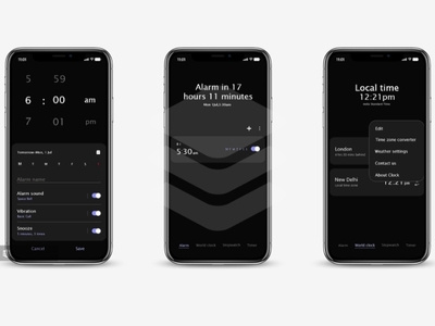 Clock App Concept