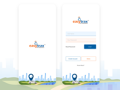 Easytrax GPS Tracking Standard - Version 2.0 app design graphic interaction mobile tracking ui uiux vehicle website