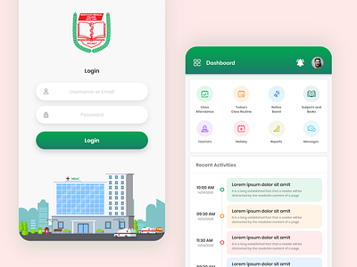 Medical College Management Mobile App Concept