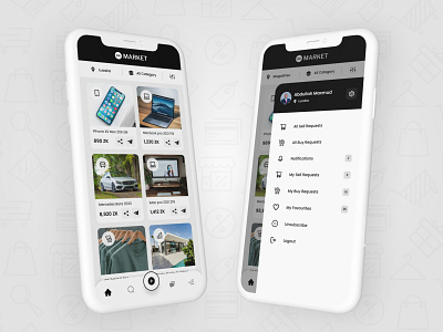 mMarket Mobile App design