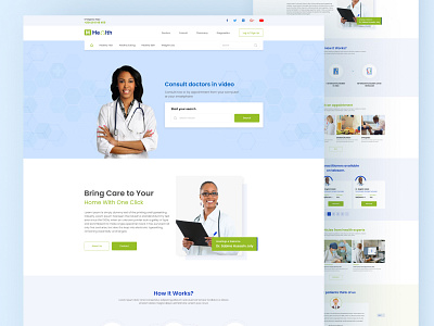 mHealth website landing page