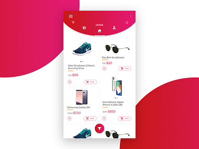 E commerce mobile app