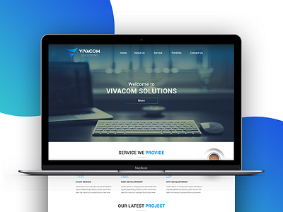 Vivacom Solutions Website Design Concept uiux website