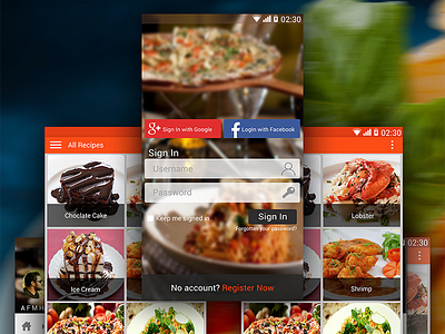 Restaurant Mobile App Concept app design graphic mobile uiux