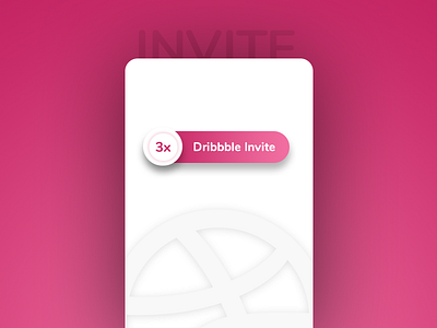 3x Dribbble Invite design graphic uiux