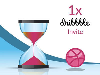 1x Dribbble Invite design graphic uiux