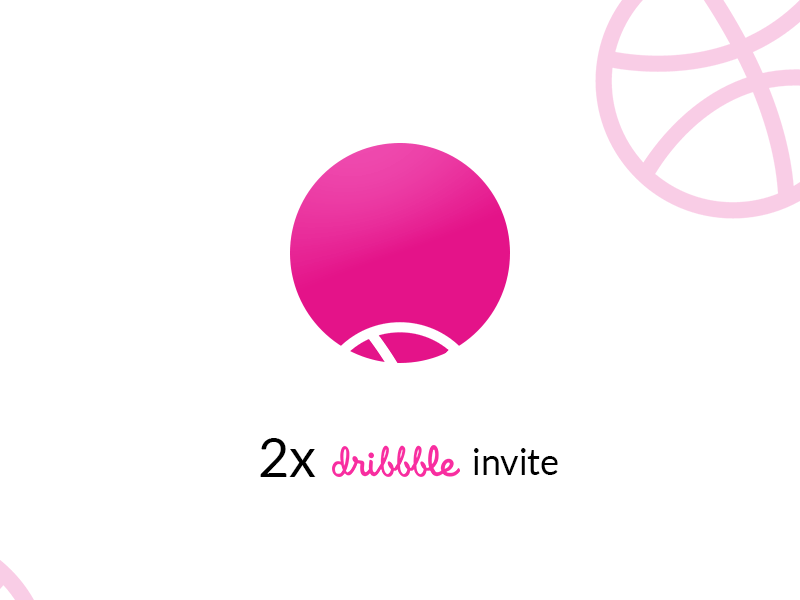 2x Dribbble Invite animation uidesign