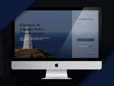 Login Page design ui uiux website