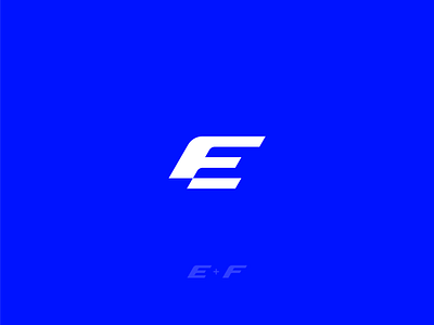 E+F Lettermark e ef f initials letter lettermark logo