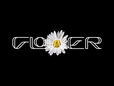 FLOWER - Custom Serif Type flower font font logo lettering logo serif serif logo type typography wordmark