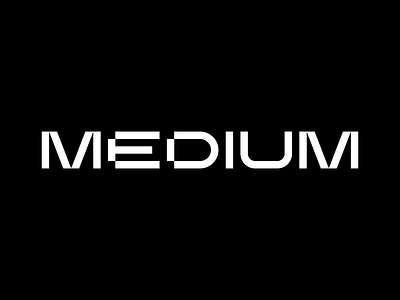 MEDIUM branding lettermark logo typography wordmark