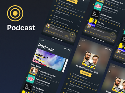 Podcast app Concept | Uplabs Challenge