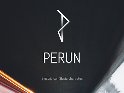 Perun - Polish electric car logo concept affinity affinity designer brand concept deisgn line logo logo design logodesign minimal