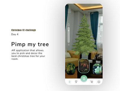 Augmented reality for tree choice adobe xd adobexd app application application ui ar app augmented reality augmentedreality interface shopping ui uiux ux