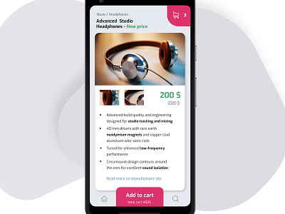 Shopping App - product card