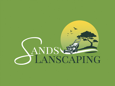 Sands Landscaping branding illustration illustrator logo logo design