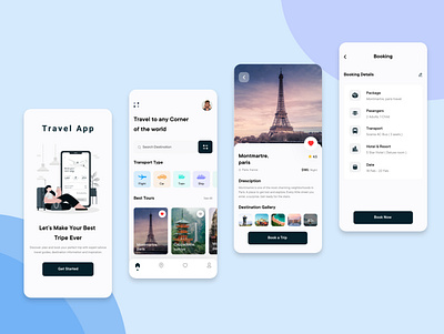 Travel Application application design illustration illustrator travel vector