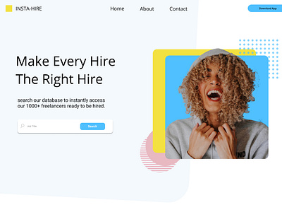InstaHire - App Landingpage