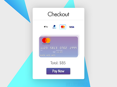 Daily UI #002 - Checkout Page card checkout credit daily debit design payment paypal processing ui ux